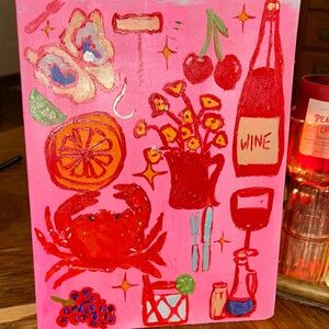 Lilly Pulitzer Pink and Red Art Print